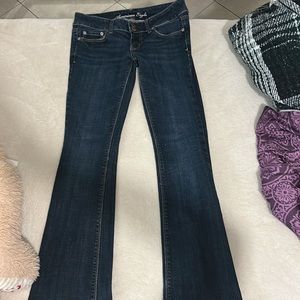 Stretchable flare low rise American Eagle jeans